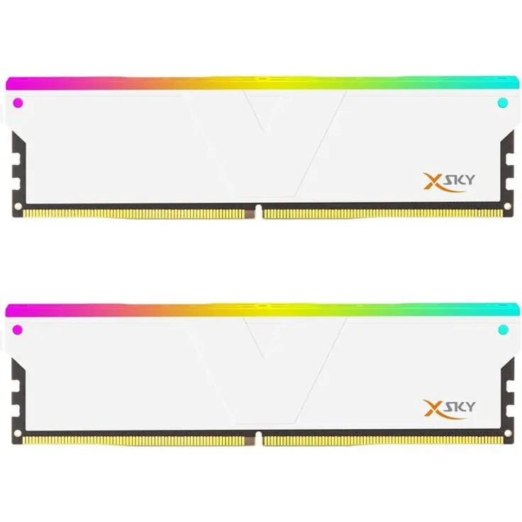 V-Color Manta XSky RGB DDR5-6000 RAM, 32 GB Dual-Kit (2 x 16 GB), CL30, mit EXPO-Unterstützung, weiß
