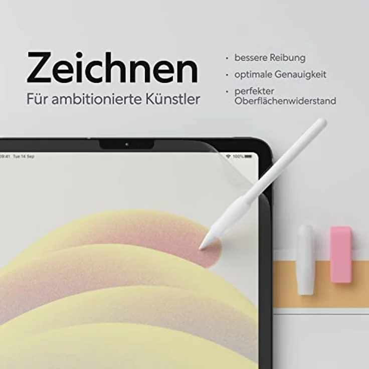 Paperlike 2.1 (2 Stück) für iPad 10,2" (2019/20/21) - Transparente Folie zum Schreiben und Zeichnen wie auf Papier – Bild 5