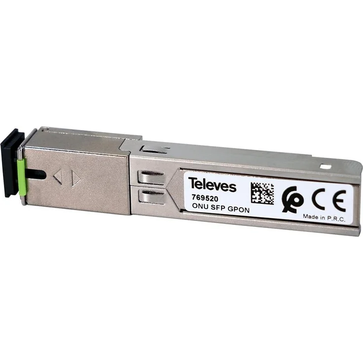 Televes Onusfp, Transceiver ONU SFP Adapter 1000 Base-X mit SC/APC-Anschluss, für GPON-Betrieb, Wellenlängen 1310 und 1490 nm