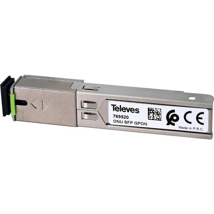 Televes Onusfp, Transceiver ONU SFP Adapter 1000 Base-X mit SC/APC-Anschluss, für GPON-Betrieb, Wellenlängen 1310 und 1490 nm