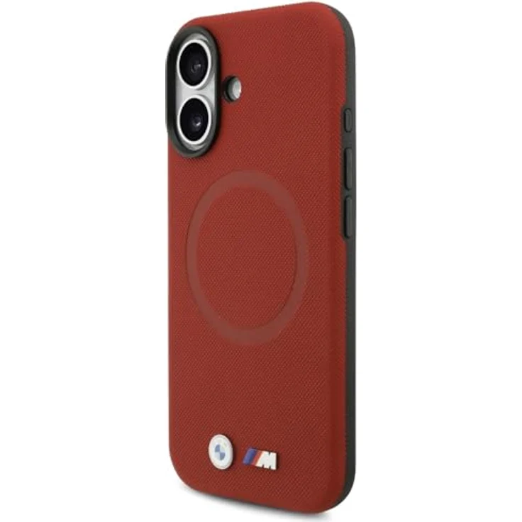CG MOBILE BMW M FW Metall-Logo, kompatible MagSafe Schutzhülle für iPhone 17, Kunstleder/PC/TPU, rot – Bild 2
