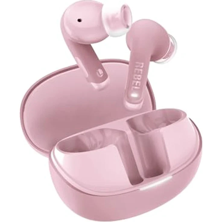 Fresh 'n Rebel Twins Fuse 2, Noise Cancelling Wireless In-Ear Kopfhörer mit 36h Akku, Bluetooth 6.0, 2 Mikrofonen, Quick Charge, spritzwassergeschützt, Pastel Pink – Bild 1