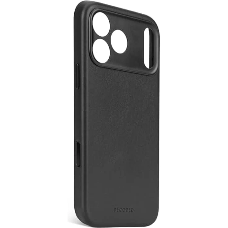 Decoded Lederhülle für iPhone 17 Pro Max, Premium ECCO Leder, MagSafe kompatibel, vollwertiger Kameraschutz, metallene Tasten, stoßfest und kratzfest, schwarz – Bild 2