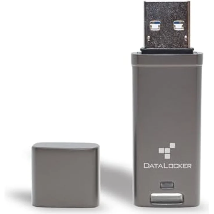 Origin Storage DataLocker DL GO, 16 GB, USB Typ-A, 3.2 Gen 2, 160 MB/s, AES 256-Bit Verschlüsselung, Grau – Bild 1