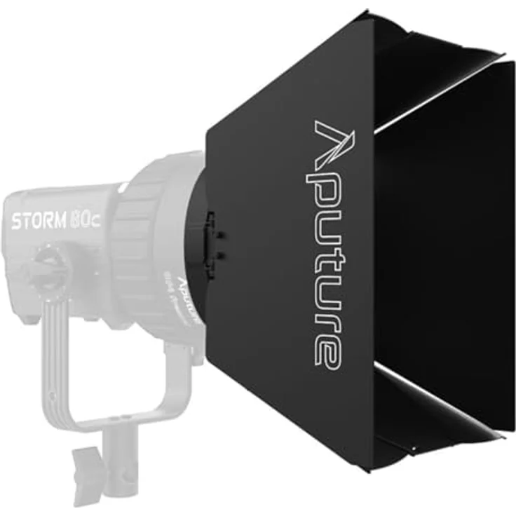 Aputure CF4 Scheunentore für CF4 Fresnel, Lichtsteuerungsaufsatz mit 8 verstellbaren Blättern, Metall Scrim Holder – Bild 2