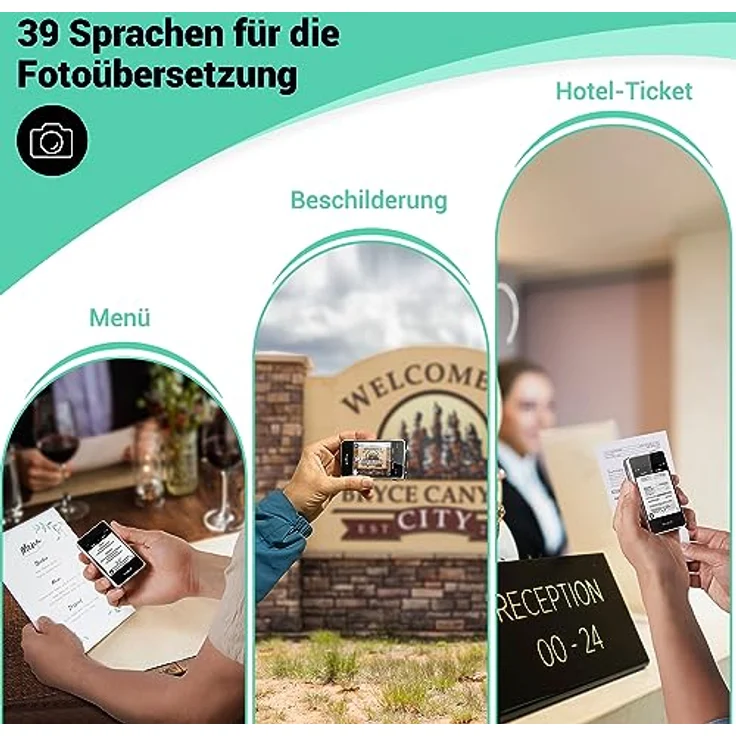 Timekettle Fluentalk T1 Mini Sprachübersetzer, Foto Übersetzer und Übersetzungsgerät ohne Internet, Unterstützung für 40 Sprachen, Übersetzer für freies Reisen – Bild 5