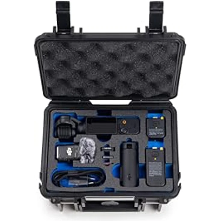 B&W International B&W Transportkoffer Outdoor für DJI Osmo Pocket 3 Kreativ Combo - Type 500 Schwarz - wasserdicht nach IP67 Zertifizierung, staubsicher, bruchsicher und unverwüstlich – Bild 4