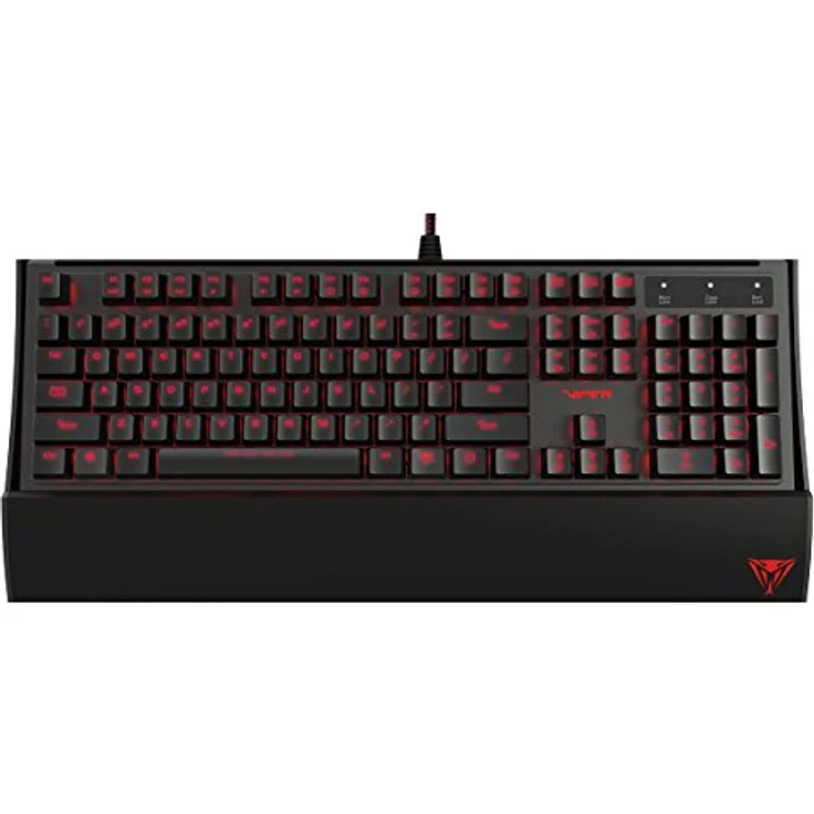 Patriot Viper V760 Mechanische Gaming Tastatur, RGB-Beleuchtung, braune Schalter Brown Switches (Kailh), 104 programmierbare Tasten, 6 Multimedia Tasten, Handballenauflage, DE-Layout (QWERTZ) – Bild 4