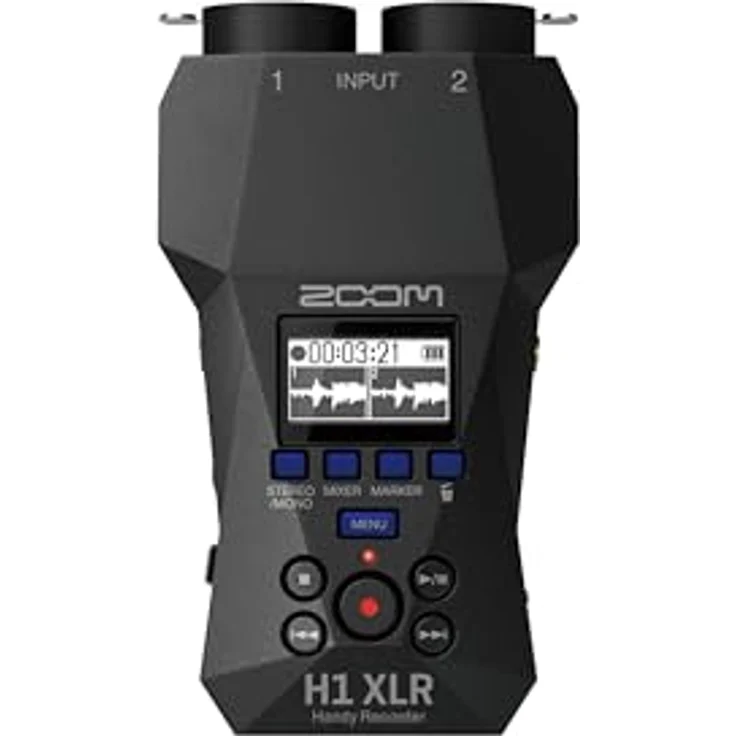Zoom Audio H1 XLR Handy Recorder, 32-Bit 2-Kanal Digitales Aufnahmegerät mit XLR/TRS Kombi-Eingängen und 96 kHz Abtastrate – Bild 1