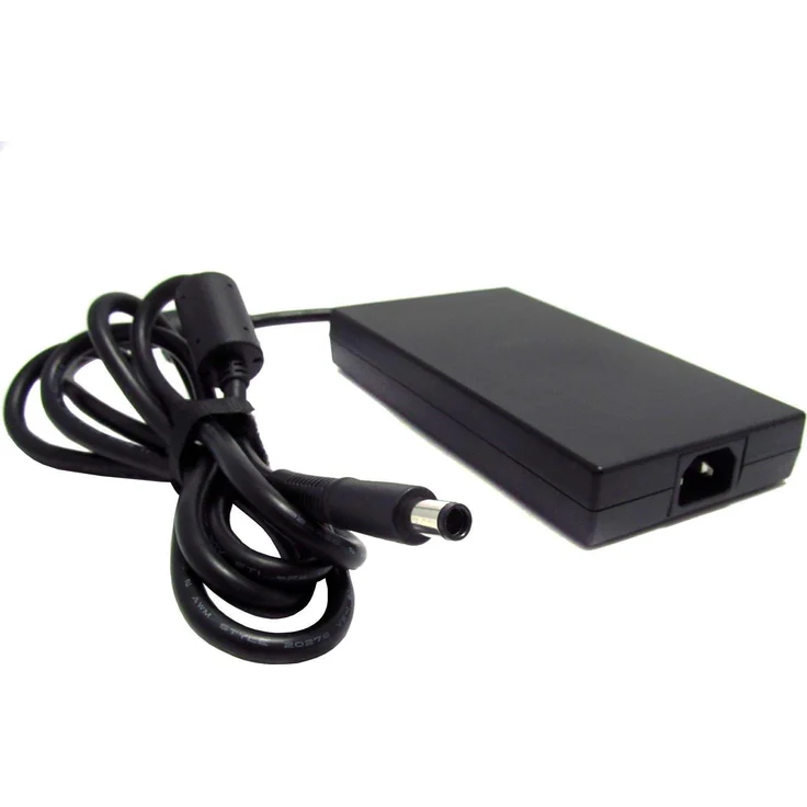 HP 693708-001 Stromadapter 200W, Notebook Netzteil mit Überlast- und Kurzschlussschutz, Schwarz