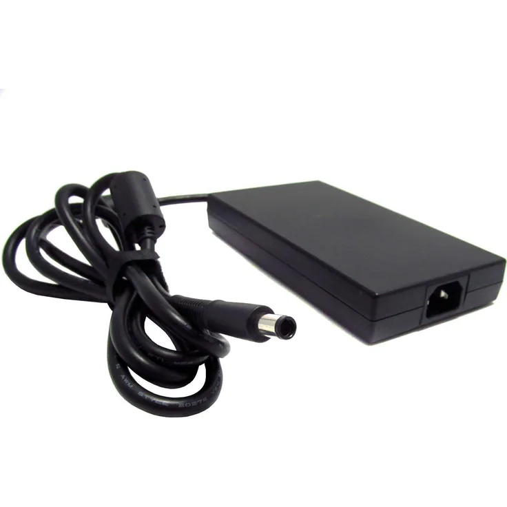 HP 693708-001 Stromadapter 200W, Notebook Netzteil mit Überlast- und Kurzschlussschutz, Schwarz