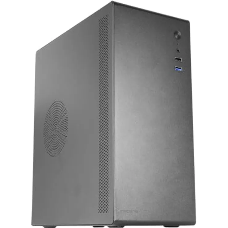 TACENS Mars Gaming biomag Tacens NOVAX, Micro-ATX PC-Gehäuse aus Ganzmetall, 1x 80mm Lüfter, große interne Kapazität, schwarz