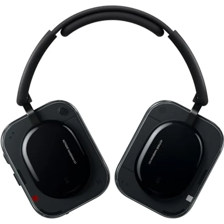 Nothing Headphone (a), Kabellose Over-Ear Kopfhörer mit ANC, bis zu 135h Akkulaufzeit, Hi-Res, LDAC, Anpassbare taktile Steuerung – Schwarz – Bild 1