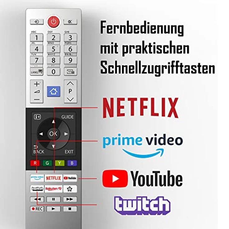 Toshiba 55UK3163DG 139 cm (55 Zoll) LED Smart TV (Ultra HD, Dolby Vision, HDR10, HDR HLG, Direct LED) HD-Triple-Tuner (Sat, Antenne, Kabel) Energieklasse G (DE-Modell) – Bild 7