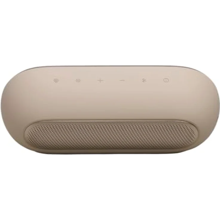 HARMAN KARDON Luna 2 Bluetooth-Lautsprecher, Sand, mit KI-Sound-Boost, IP67 wasserdicht, 12 Stunden Akkulaufzeit, Ambient Light – Bild 4