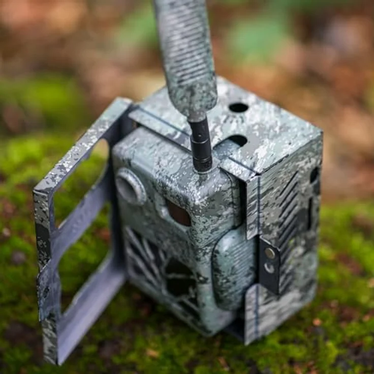 Zeiss Secacam 7 Metallgehäuse - Schutzgehäuse Wildkamera mit Bewegungsmelder Fotofalle Tierkamera Schutzbox Camouflage Nachtsichtgeräte Jagdkamera Gehäuse Schutz gegen Diebstahl – Bild 4
