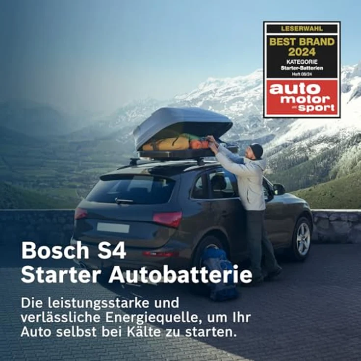 Bosch S4 008 Autobatterie 12V, 74Ah, 680A, wartungsfrei, kompakte Maße 278 x 175 x 190 mm – Bild 4