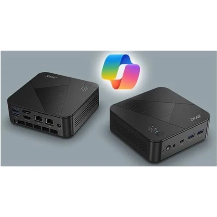 Acer Revo Box RB102-14H7U, Barebone Mini-PC mit Intel Core Ultra 7, 32 GB RAM, 1 TB SSD, Intel Arc Graphics, Win 11 Pro, Schwarz