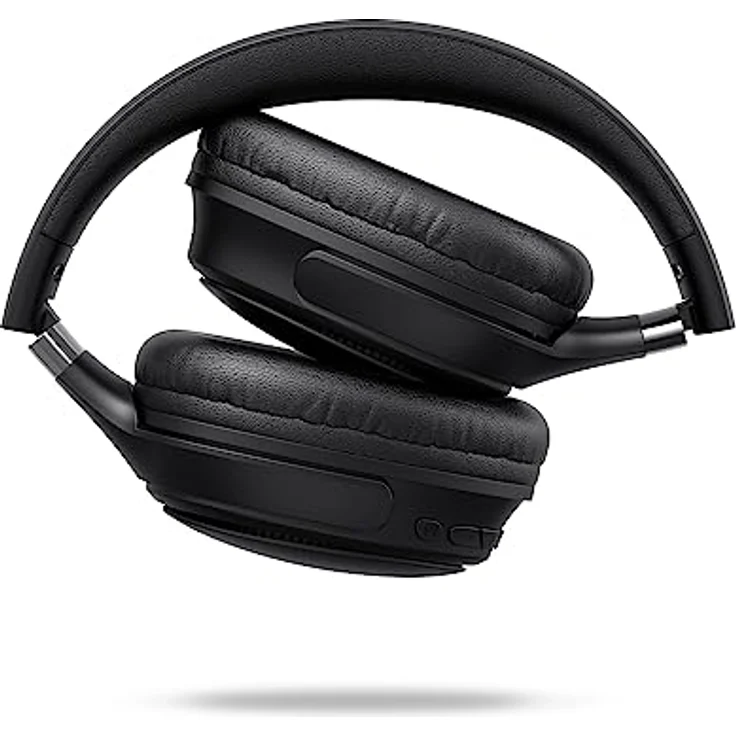 Veho ZB-4, Kabellose Over-Ear-Kopfhörer mit Mikrofon, 36h Spielzeit, 5.3 Bluetooth, 44mm Treiber, USB-C Laden, schwarz – Bild 4