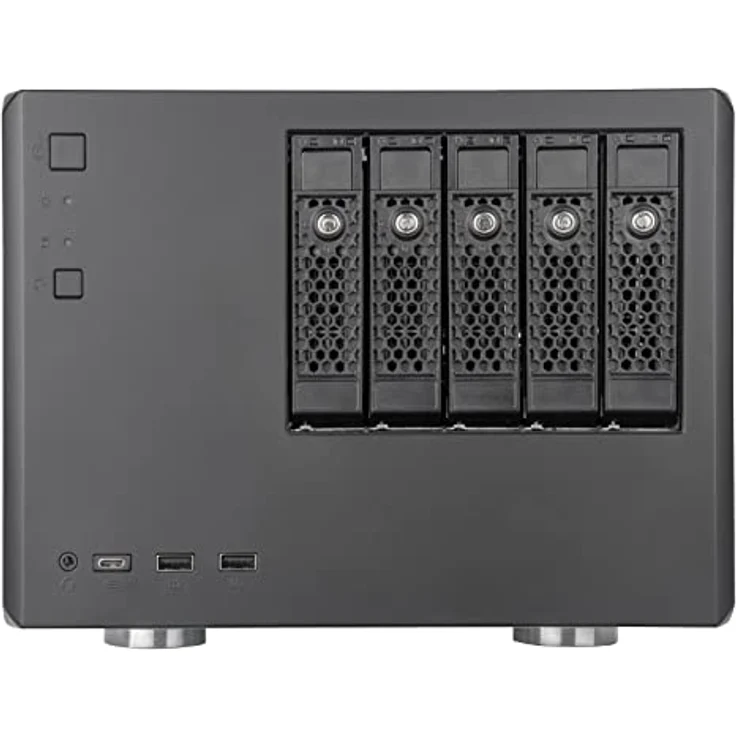 SilverStone Technology CS351, Hot-Swapping-fähiges SAS-12G-/SATA-6G-NAS-Gehäuse mit 5 Einschüben und hoher Leistung, SST-CS351, Schwarz – Bild 2