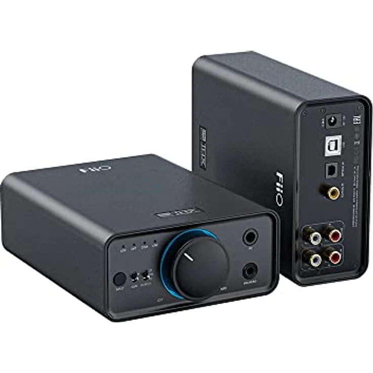 FiiO K7, Kopfhörerverstärker und USB-DAC mit THX AAA 788+ Technologie, Schwarz