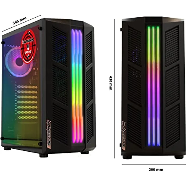 ScreenOn - Ryzen 5 5600G - 1TB M.2 SSD - Onboard Radeon Vega 7 - Gaming PC A40113 - WiFi – Bild 2