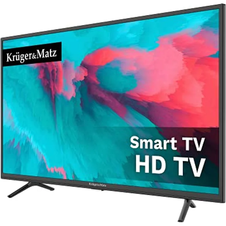 Kruger&Matz 32" Fernseher KM0232-S5 Smart-TV 1366x768px HD Ready DVB-T2 /T/S/S2/C H.265 HEVC D-LED-Hintergrundbeleuchtung Bildwiederholfrequenz 60 Hz – Bild 2