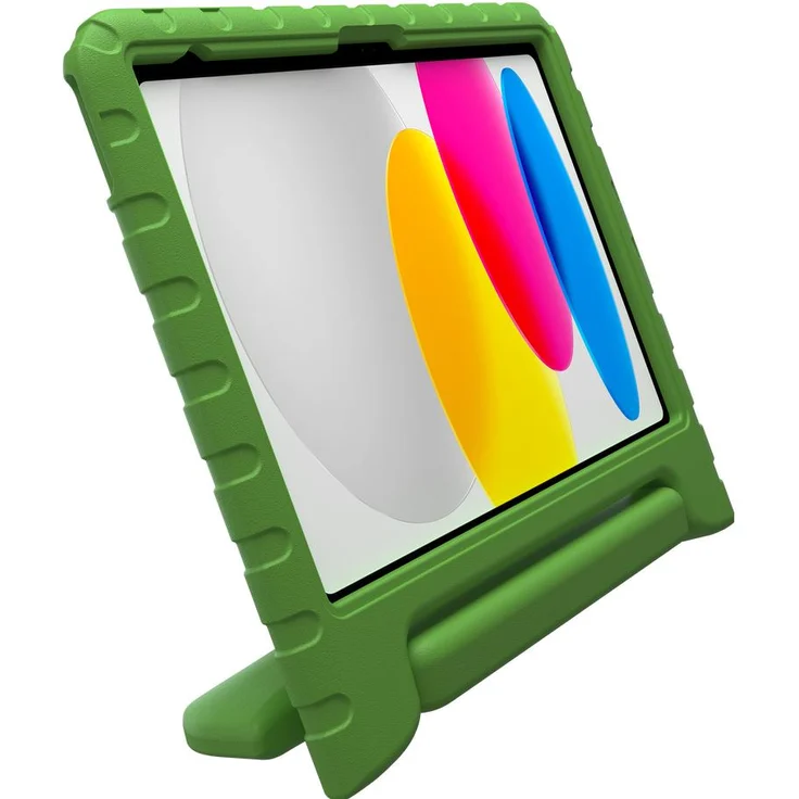Deqster Kids Case, Tablet Hülle mit temperiertem Glas-Schutz, grün für iPad 10.9"