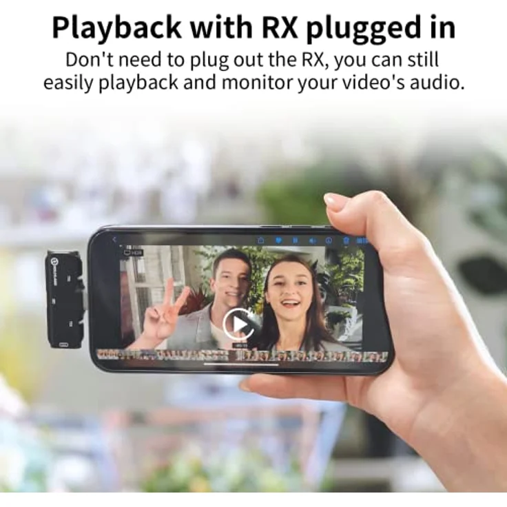 Hollyland Lark C1 Lavalier Mikrofon USB-C kabellos für Android Plug&Play aktive Geräuschunterdrückung Wiedergabe ohne Ausstecken 32H Akkukapazität Hi-Fi Audio superleicht tragbar (Duo) – Bild 4