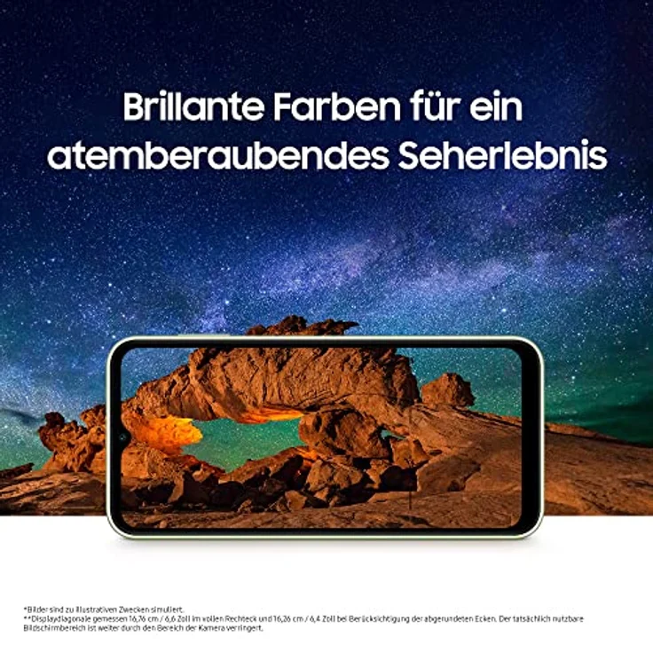 Samsung Galaxy A14 5G, Android Smartphone, 6,6 Zoll Dynamic AMOLED Display, 5.000 mAh Akku, 64 GB/4 GB RAM Handy in Light Green inkl. 30 Monate Herstellergarantie  – Bild 5