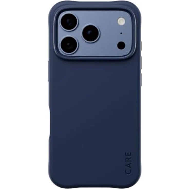 CARE by PanzerGlass Samba Case Italian Blue mit MagSafe für Apple iPhone 18 Pro | 17 Pro – Sturz- und kratzfeste Schutzhülle aus selbstheilendem TPU, kompatibel mit kabellosem Laden – Bild 1