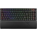 ASUS ROG Strix Scope II 96 Wireless mechanische Gaming Tastatur (ROG NX-Switches, Handballenablage, 4 GHz, Bluetooth, kabelgebunden, ROG Omni-Empfänger, Aura Sync RGB-Beleuchtung, DE QWERTZ-Layout)