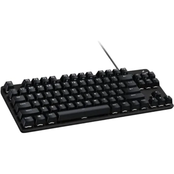 Logitech G413 TKL SE Mechanische Gaming-Tastatur - PBT-Tastenkappen, taktile mechanische Switches, Französisches AZERTY-Layout, Schwarz