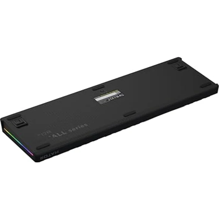 HATOR Skyfall 100 Pro, Wireless Mechanische Gaming-Tastatur mit Silent Mechanical Switches, Hot-Swap, RGB, Gasket-Mount, TFT Screen, PBT, 2.4GHz/Bluetooth/USB-C, US Layout – Bild 4