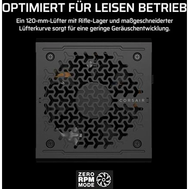 Corsair RM750e (2025) Fully Modular Low-Noise ATX Power Supply, Cybenetics Gold Efficiency, 105°C-Rated Capacitors, Modern Standby Mode - Black – Bild 5
