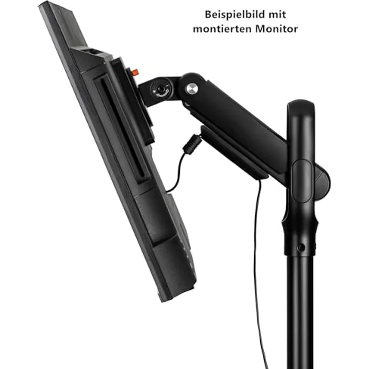 Reflexion TV-Standfuß BV05, mobiler TV-Ständer für Displays bis 32 Zoll, höhenverstellbar von 40 bis 81 cm, Neigung +/-90° – Bild 3