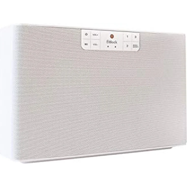 Audioblock BLOCK C Multiroom-Lautsprecher mit Alexa, Webradio, geeignet für Indoor, weiß – Bild 2