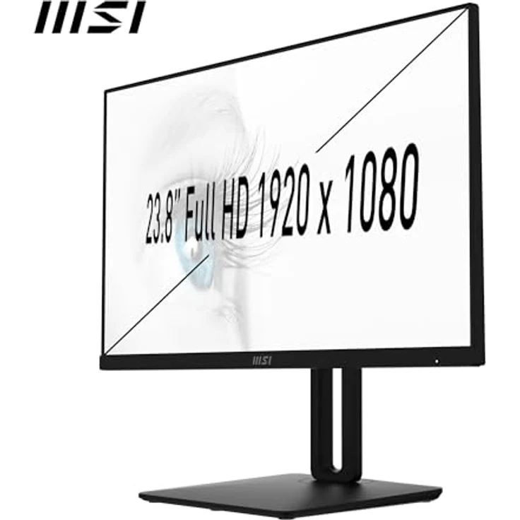 MSI PRO MP242APDE 24 Zoll (60cm) Business Monitor, FHD (1920x1080), 100Hz, IPS Panel, Flat, Freesync, HDMI, Schwarz – Bild 2