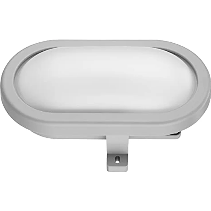 REV 2101010430 Ovalleuchte, LED Kellerlampe-Wandlampe oval, IP44, 5,5W, bis 25.000h, grau – Bild 2