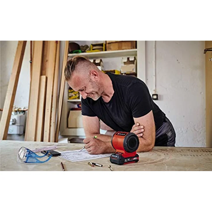 Einhell Akku-Lautsprecher TC-SR 18 Li BT - Solo Power X-Change (Lithium-Ionen, max. 85 dB, Bluetooth, AUX-/USB-Anschluss, intuitives Bedienfeld, ohne Akku und Ladegerät) – Bild 3