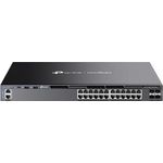 TP-Link OMADA 24-PORT GIGABIT STACKABLE L3 MANAGED SWITCH WITH 4 10GE SF (24 Ports), Schwarz
