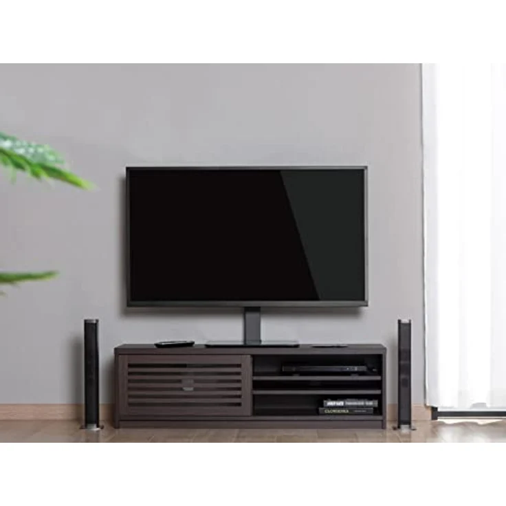 equip Tischhalterung 650611, höhenverstellbarer TV Ständer für 55" Fernseher bis 40 kg, Schwarz – Bild 7