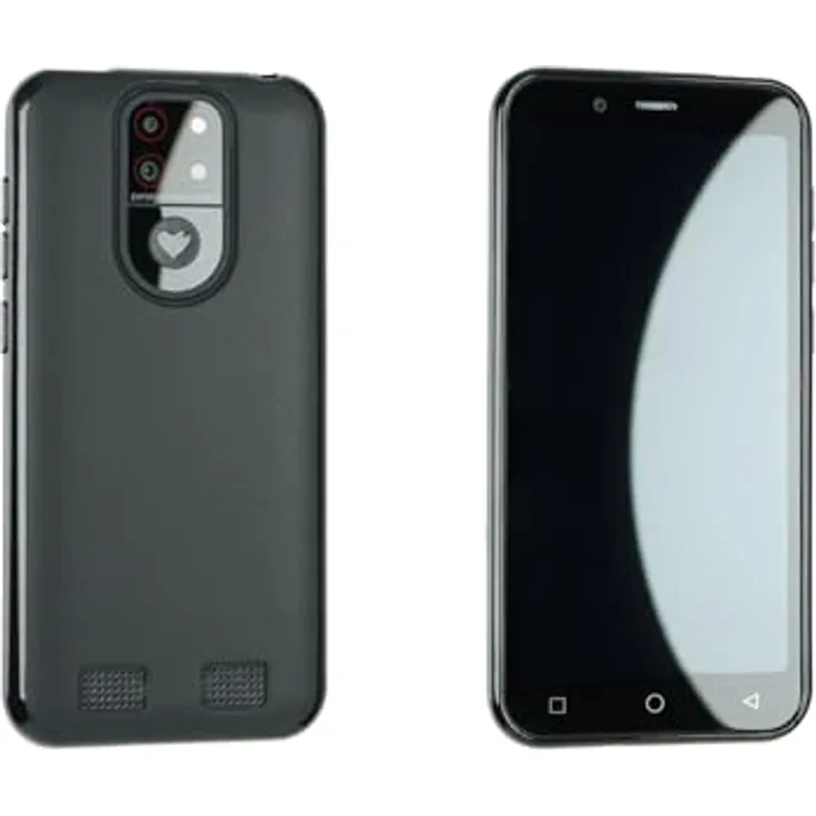 caseroxx Handy Cover für PEAQ PSP 500, TPU-Hülle, flexibel & stoßfest, schwarz