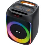 Denver Portable Bluetooth-Lautsprecher BPS-165, 200 W, schwarz, tragbar und kabellos, integriertes Mikrofon, bis zu 8 Stunden Akkulaufzeit