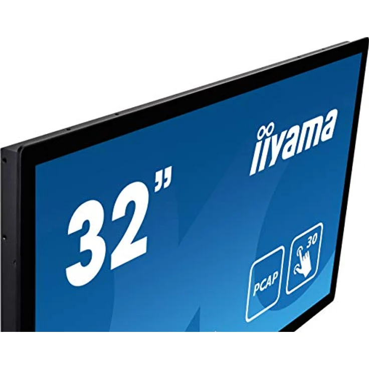 iiyama Prolite TF3215MC-B2AG 80cm 31,5" VA LED-Monitor Full-HD Open Frame 30 Punkt Multitouch kapazitiv VGA HDMI DP 24/7 IP65 IK-7 6H AntiGlare Touch-durch-Glas schwarz – Bild 4