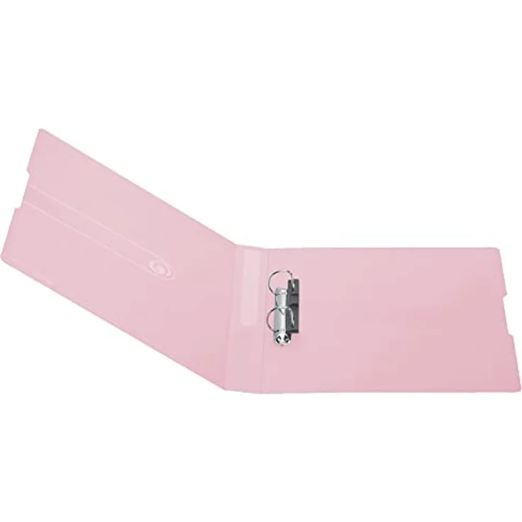 Herlitz Aktenordner Herlitz Ringbuch / DIN A4 / 2-Ringmechanik / PP / 38mm / transparent rose – Bild 3