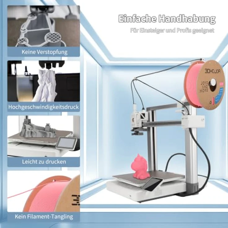 3DHoJor PLA Filament Bundle Set, 1.75mm, 10 x 1kg Rollen in kalten und warmen Farbtönen, hochkompatibel – Bild 3