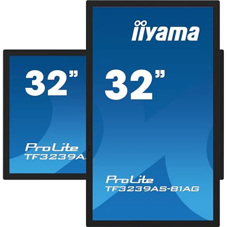 iiyama Prolite TF3239AS-B1AG 31,5" IPS LED-Monitor Full-HD Open Frame 40 Punkt Multitouch Bonded PCAP kapazitiv HDMI DP RJ45 RS-232c USB2.0 IP65 Android OS AntiGlare Touch-durch-Glass 24/7, Schwarz – Bild 4
