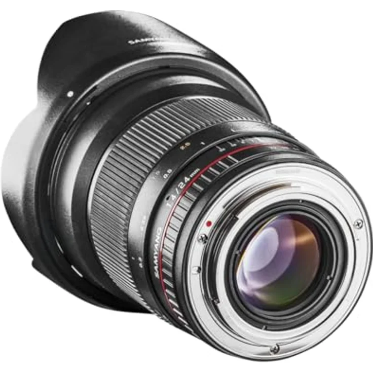 Samyang 24-1,4 Objektiv DSLR Canon EF manueller Fokus Fotoobjektiv, Weitwinkelobjektiv schwarz – Bild 4