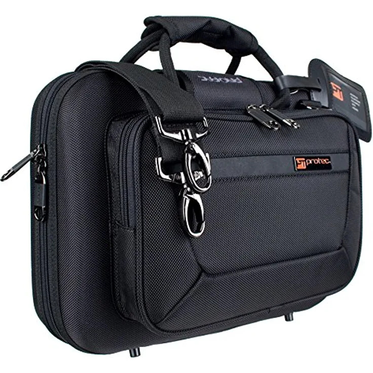 ProTec PB 307GER Slimline Etui für B-Klarinette, schwarz, idealer Schutz und leichte Handhabung